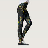 Ägyptische Götter und Hieroglyphen - Abalone und G Leggings (Rechts)