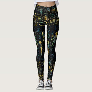 Ägyptische Götter und Hieroglyphen - Abalone und Leggings