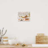 Ägyptische Götter und Schriftzeichen Poster (Küche)