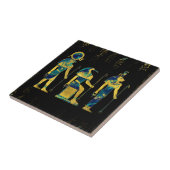 Ägyptische Gottheiten auf Hieroglyphen Gold und Fliese (Seite)