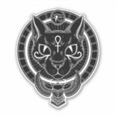 Ägyptische Göttin Bastet Sticker (Vorderseite)