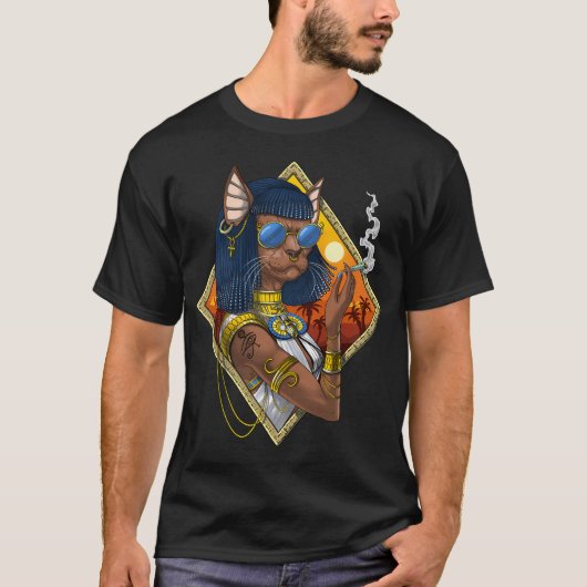 ägyptische Göttin Bastet T-Shirt (Vorderseite)
