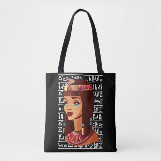 Ägyptische Göttin Cleopatra Ägypten Hieroglyphen Tasche (Vorderseite)