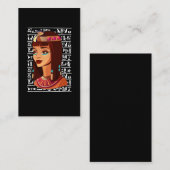Ägyptische Göttin Cleopatra Ägypten Hieroglyphen Visitenkarte (Vorne/Hinten)
