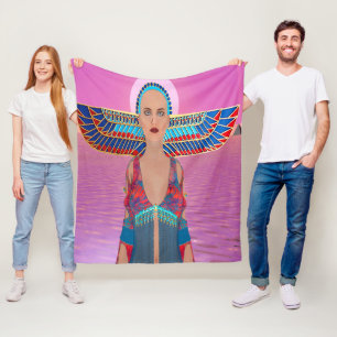 Ägyptische Göttin Flanelldecke Fleecedecke