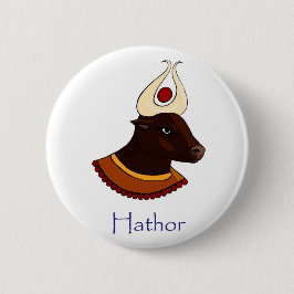Ägyptische Göttin - Hathor-Abzeichen Button