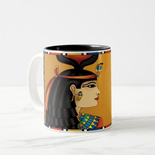 Ägyptische Göttin Hathor Tasse (Vorderseite Links)