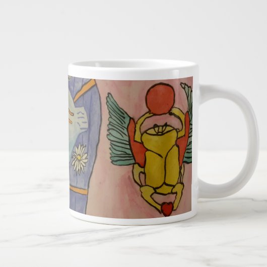 Ägyptische Göttin Jumbo-Tasse (Rechts)