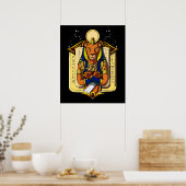 Ägyptische Göttin Lioness Sekhmet God Bastet Poster (Küche)