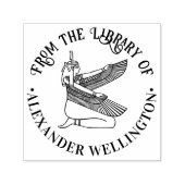 Ägyptische Göttin Maat Line Art Library Name Permastempel (Design)