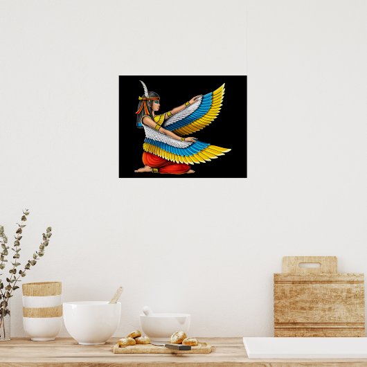 Ägyptische Göttin Maat Poster (Küche)