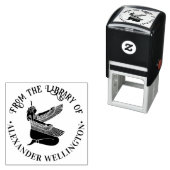 Ägyptische Göttin Maat Silhouette Bibliotheksname Permastempel (Beispiel)