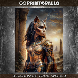 Ägyptische Göttin Sekhmet die Blutdurstin Seidenpapier