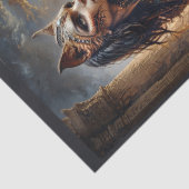 Ägyptische Göttin Sekhmet die Blutdurstin Seidenpapier (Ausschnitt)