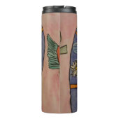 Ägyptische Göttin Thermal Tumbler Thermosbecher (Rückseite)