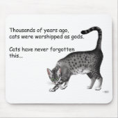 Ägyptische Graukatze Mousepad (Vorne)