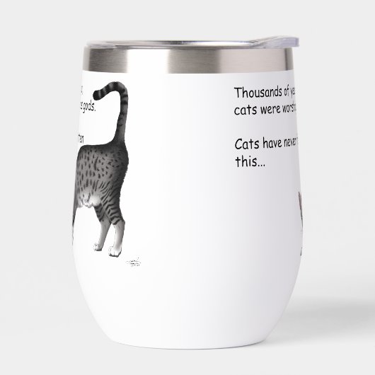 Ägyptische Gray Tabby Cat (Links)