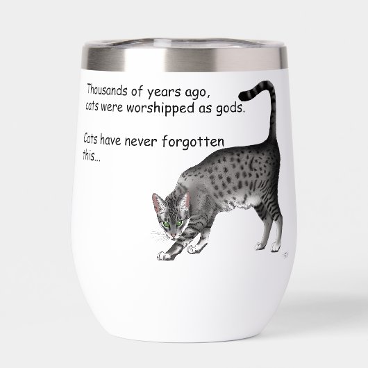 Ägyptische Gray Tabby Cat (Rückseite)