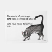 Ägyptische Gray Tabby Cat Fußmatte (Vorderseite)