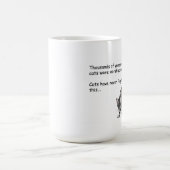 Ägyptische Gray Tabby Cat Kaffeetasse (Mittel)