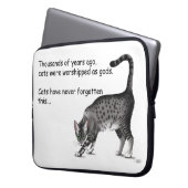 Ägyptische Gray Tabby Cat Laptopschutzhülle (Vorderseite Links)