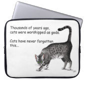 Ägyptische Gray Tabby Cat Laptopschutzhülle (Vorderseite)