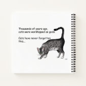Ägyptische Gray Tabby Cat Notizblock (Rückseite)