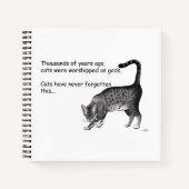 Ägyptische Gray Tabby Cat Notizblock (Vorderseite)