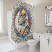 Ägyptische Große Sphinx - Mosaikkunst Duschvorhang (Beispiel)
