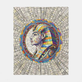 Ägyptische Große Sphinx - Mosaikkunst Fleecedecke