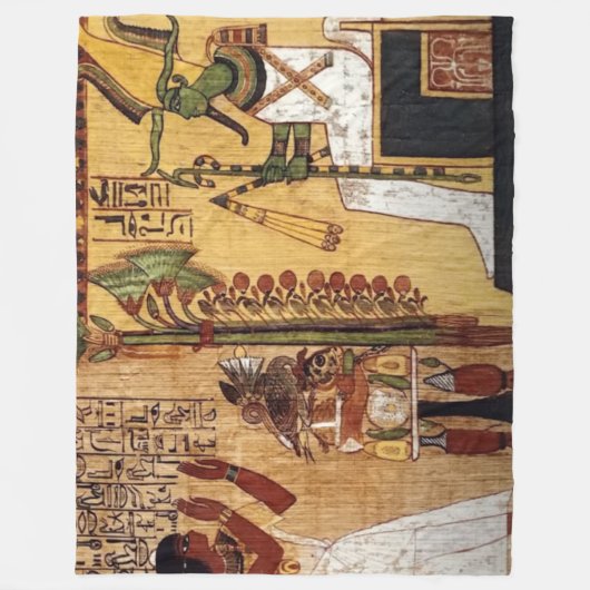 ÄGYPTISCHE GÜTER FLEECEDECKE (Vorderseite)
