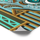 Ägyptische Hamsa Hand Khamsa von Fatimah Poster (Ecke)