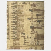 ÄGYPTISCHE HEIROGLYPHIE FLEECEDECKE (Vorderseite)