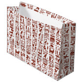Ägyptische Hieroglyph große Geschenktasche Große Geschenktüte (Vorderseite Schrägansicht)