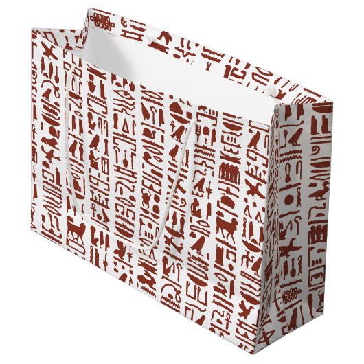 Ägyptische Hieroglyph große Geschenktasche Große Geschenktüte (Vorderseite Schrägansicht)