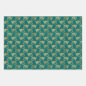 Ägyptische Hieroglyph-Muster Geschenkpapier Set (Vorderseite 3)