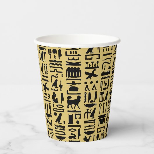 Ägyptische Hieroglyph Pappbecher (Rückseite)