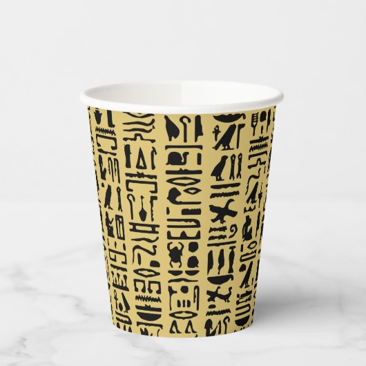 Ägyptische Hieroglyph Pappbecher (Links)