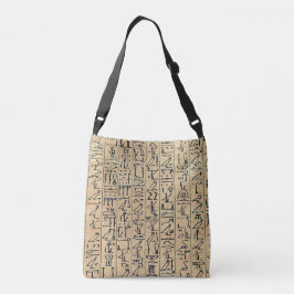 Ägyptische Hieroglyph-Tasche Tragetaschen Mit Langen Trägern