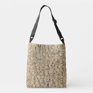 Ägyptische Hieroglyph-Tasche Tragetaschen Mit Langen Trägern