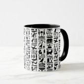 Ägyptische Hieroglyph-Tasse Tasse (VorderseiteRechts)