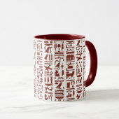 Ägyptische Hieroglyph-Tasse Tasse (VorderseiteRechts)