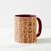 Ägyptische Hieroglyph-Tasse Tasse (VorderseiteRechts)