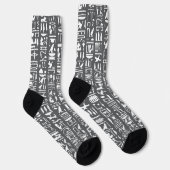 Ägyptische Hieroglyphe Socken (Rechts)