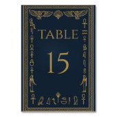 Ägyptische Hieroglyphen & Adle - bearbeitbar Tischnummer (Vorderseite)