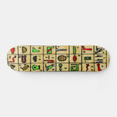 Ägyptische Hieroglyphen, alphabetische Symbole Skateboard (Horizontal)