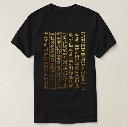 Ägyptische Hieroglyphen - Altes Ägypten T-Shirt (Design vorne)
