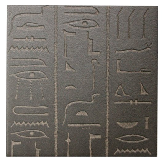 Ägyptische Hieroglyphen-altes Fliese (Vorderseite)