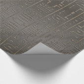 Ägyptische Hieroglyphen-altes Geschenkpapier (Ecke)