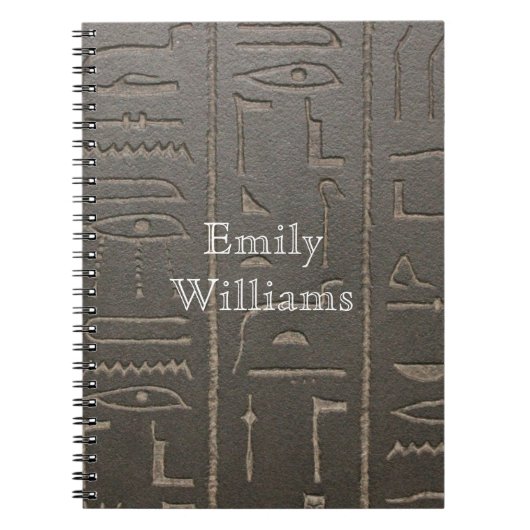 Ägyptische Hieroglyphen-altes Notizblock (Vorderseite)